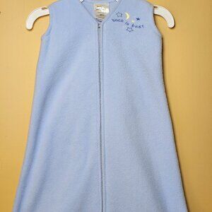 HALO SleepSack Blue Fleece Wearable Blanket S 0–6 Months Back Is Best EUC